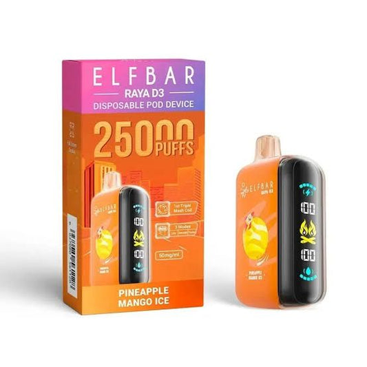 Buy Elfbar Raya D3 25000 (25K Puffs) Disposable Vape | Express Delivery in india