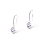 Elegant Teardrop Crystal Dangle Earrings – Sterling Shine Earrings for Women | joolclix